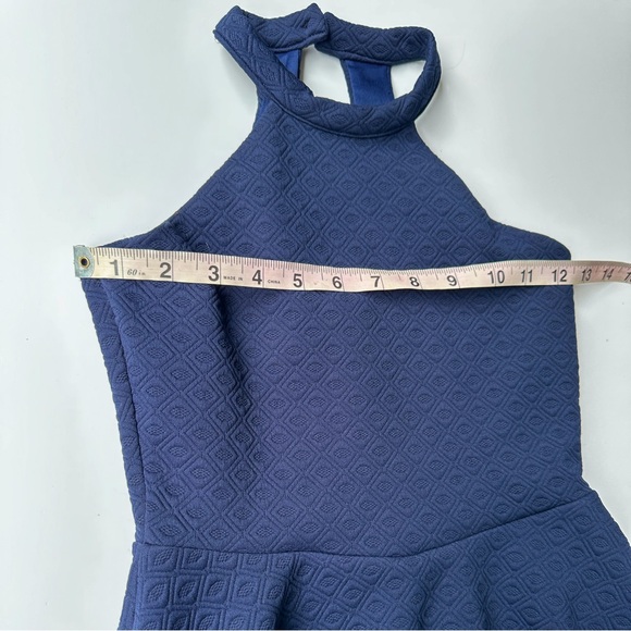 Un Deux Trois Navy Junior Dress - Picture 2 of 4